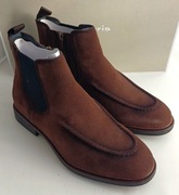 Botki sztyblety z naturalnej skóry Tamaris 41 brązowe ciemnobrązowe skóra