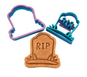 FOREMKA do ciastek - HALLOWEEN - NAGROBEK R.I.P. ( wykrawacz+stempel 6,5cm)