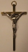 STARY KRZYŻ - KRZYŻYK, METAL, WYSOKOŚĆ 9,2 cm - Z UCHWYTEM PRZYWIESZKĄ