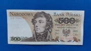 Banknot 500 zł z 1982r, Seria GD