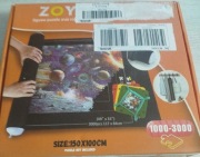ZOYIDOUX MATA DO UKŁADANIA PUZZLI 1000-3000 ELEMENTÓW 150 X100 CM CZARNA 