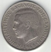 Grecja Konstantyn II 10 drachm 1968 30 mm nr 3