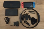 Konsola Nintendo Switch V2 + Ring Fit + 128GB + 13 gier