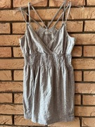 Big Star M 38 szara bluzka tunika na podwójnych ramiączkach