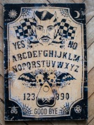 Tablica Ouija Rękodzieło Drewniana Okultystyczna Spirit Board 40x29cm