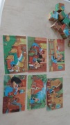 Drewniane puzzle z Holandii 6 sztuk klocki