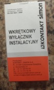 Kontakt Simon wkrętkowy wyłącznik instalacyjny GHS101L 25 A