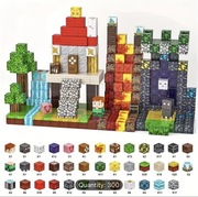 Magnetyczne klocki (300pcs) – Zestaw konstrukcyjny inspirowany Minecraft