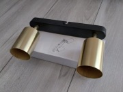 Spot Elsa 2-punktowy metalowy czarno-złoty Gwarancja