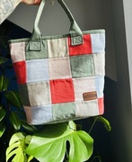 Jeansowa torebka jeans patchwork patchworkowa 