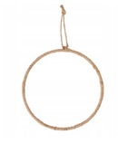 ZAWIESZKA JUTOWA OBRĘCZ KOŁO ŚREDNICA 20 CM DO DEKORACJI BOŻE NARODZENIE 