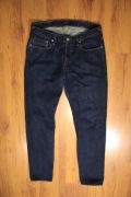 Spodnie Paul Smith r. 31 nieb jeansowe ciemne długie bawełniane 