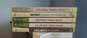 CALL OF DUTY XBOX 360 5 GIER MW2 MW3 BO WAW COD4 ZESTAW