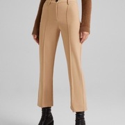 BERSHKA Spodnie Flare beż 36 S