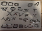 Litera Znak Emblemat Napis VOLVO T4 T3 XC60 XC90 B4 