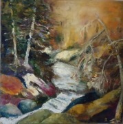 ''Szepty jesieni '' obraz olejny 80/80 cm