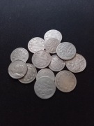 13 srebrnych monet Rosja i Anglia