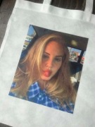 Torebka torba tote bag materiał non woven lana del rey 