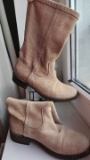 Kozaki zamsz naturalny Fiorentini Baker 37 lekko ocieplone