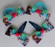 Zestaw do włosów komplet spinki frotki Elsa Anna Kraina Lodu Frozen