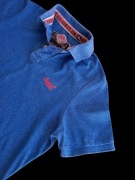 Superdry oryginalna koszulka męska polo, niebieska rozm. XL