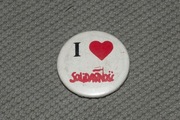 Przypinka "I love Solidarność" vintage