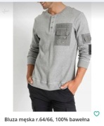 Bluza męska r.64/66, 100% bawełna 