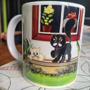 Nowy Kubek Ceramiczny Przygody Kota Filemona prezent bajki PRL babci dziadk