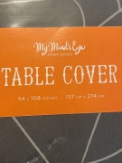 Halloween Papierowy szary obrus w pajęczyny 