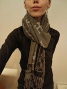 Hermes szal kaszmir błekit beż wyprzedaż 