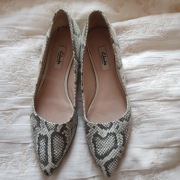 Baleriny nr 39 Clarks skóra naturalna