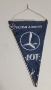 Proporczyk z lat PRL-u  Polskie Linie Lotnicze LOT 