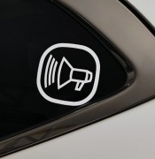 Scooter techno naklejka na szybę samochodu, chcesz?