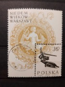 Polska blok 46 kasowany VII wieków Warszawy 1965r nr 32 !!!