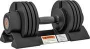 Regulowane hantle 3,5-10 kg z półką antypoślizgową.