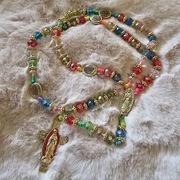 różaniec kolorowy duży z Guadalupe 