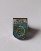 Herb miasta Kuźnia Raciborska przypinka pin odznaka wpinka