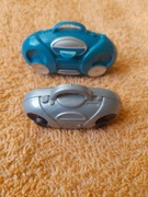 Zestaw srebrny niebieski odtwarzacz lalka Barbie Doll Stereo Radio Boombox