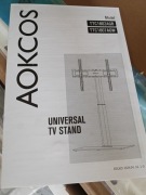 Nowy Mobilny Stojak pod Telewizor AOKCOS  Biały, VESA 600x400.      22