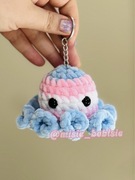 Breloczek Ośmiorniczka Flaga Trans | Pluszak na szydełku Handmade
