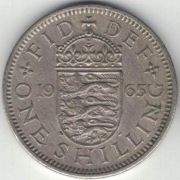 305 Wielka Brytania 1 shilling szyling 1965 herb angielski
