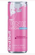 RED BULL PINK HALLON SMAK SUGARFREE malinowy zero cuk 250ml puszka SZWEDZKI
