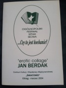 Jan Berdak "erotic collage" z autografem