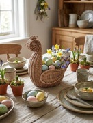 Pleciona Kurka Wielkanocna – Rękodzieło, Koszyk na jajka