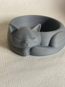 Miseczka w kształcie śpiącego kota – dekoracyjna, 3D