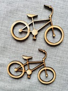 Rower ze sklejki 10x7 cm decoupage 