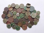 Duży zestaw starych monet (ze srebrem)