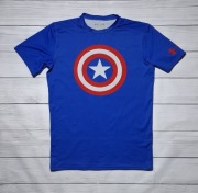 UNDER ARMOUR HEAT MARVEL KAPITAN AMERYKA KOSZULKA KOMPRESYJNA MĘSKA SPORT