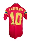 ! AUTOGRAF Carlos Valderrama koszulka z autografem Certyf Kolumbia