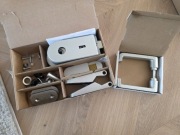 Zestaw okuć z klamka do drzwi szklanych i innych